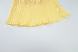 MQTIME  -  Sexy Flowy Crinkle Texture Camisole Top Lace Trim Y2K  Adjustable Spaghetti Strap Bow Front Babydoll Tank Top Ladies Crop Vest