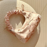 MQTIME  -  Unique Ruched Bowknot Cute Versatile Handbag Bowknot High-Quality Women's Shoulder Handbag