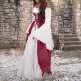 MQTIME  -  Vintage Medieval Punk Dress Cosplay Halloween Costumes Women Palace Carnival Party Disguise Princess Female Victorian Vestido