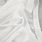 MQTIME  -  Laced up Long Sleeve White Nightwear Spring Autumn Pajamas Lounge Wear Women's Home Clothes Casual Sleepwear Home Wear D422