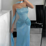 MQTIME  -  Evening Prom Party Women Evening Dress Robes De Cocktail Elegant Party Dresses for Wedding Woman Robe Soiree Women's Customized