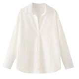 MQTIME  -  Spring Summer New Blouses Long Striped Shirt Women Long Sleeve Casual Shirts Large Tops Female Plain Button Up Shirts