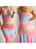 MQTIME  -  Women s Lace Trimmed Satin Chemise Nightgown Elegant V-Neck Slip Dress Sleepwear Lingerie with Floral Embroidery