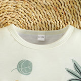 MQTIME  -  Summer Toddler Boy Outfits Kids Boutique Clothes Korean Casual Cartoon Short Sleeve Tops+Shorts Baby Luxury Clothing Sets BC1756