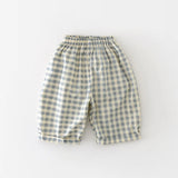 MQTIME  -  Spring New Baby Loose Trousers Cotton Toddler Girls Casual Pants Fashion Boys Plaid Wide Leg Pants Infant Clothes