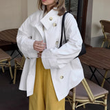 MQTIME  -  Retro Trench Coat 2025 Autumn Elegant and Fashionable Lapel Coat Long Women's Clothing