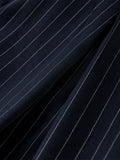  MQTIME  -  High Waist Striped Wide-Leg Pants For Woman Loose Irregular Floor-Length Trousers Single Bitton Pockets Fashion Casual Clothes