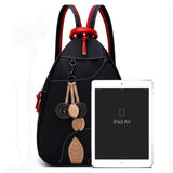 MQTIME  -  Fashion Women Backpack Waterproof Nylon Shoulder Bag Leisure Travel Luggage Bag Outdoor Crossbody Bag Student School Bag