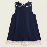 MQTIME  -  Summer Toddler Girl Dresses Korean Fashion Cute Doll Collar Sleeveless Lace Baby Princess Dress Boutique Kids Clothing BC1703