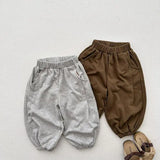  MQTIME  -  Autumn New Children Casual Pants Cotton Girls Sweat Pants Solid Boys Loose Trousers Kids Harem Pants Baby Clothes