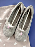 MQTIME  -  Star Embroidered Ballet Shoes for Women New Casual Sports Bow Shallow Single Shoes Women Bow Ballet Flats Soft Cotton Shoes