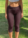 MQTIME  -  New Women's Y2K Street Style Black Slim-fit Cropped Pants