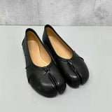 MQTIME  -  Spring Autumn Vintage Split Toe Tabi Women Ballet Flats Fashion Soft Walking Loafers Casual Gilrs Lazy Chic Shoes