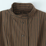  MQTIME  -  Chic Fashion Simple Style Check Shirts for Women 2026 New Long Sleeve Bow Women's Casual Loose Shirt And Blouse Woman Tops