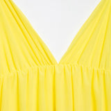 MQTIME  -  Sexy Backless Short Puffy Dress Women Lace Up Halter Sleeveless Pleated Female Beach Dresses 2025 Summer Lady Solid Holiday Robe