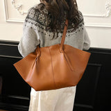 MQTIME  -  Women Shoulder Bag Solid Color Leather Simple Design Large Capacity Women Crossbody Multifunctiona Handbag