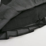 MQTIME  -  American Streetwear Vintage Solid High Waist A-LINE Folds All Match Skirts