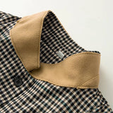  MQTIME  -  Plaid Print Women's Blazer Mandarin Collar Single Breasted Full Sleeve Female Coat Autumn Casual Chic Elegant Lady Outer
