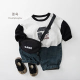 MQTIME  -  Spring New Children Striped Jeans Fashion Girls Casual Pants Baby Denim Trousers Kids Loose Harem Pants Infant Clothes