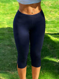 MQTIME  -  New Women's Y2K Street Style Black Slim-fit Cropped Pants