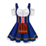 MQTIME  -  Fashion Germany Oktoberfest Beer Girl Festival Carnival Party Cosplay Costume Halloween Bavarian Beer Maid Fancy Dress