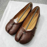 MQTIME  -  Spring Autumn Vintage Split Toe Tabi Women Ballet Flats Fashion Soft Walking Loafers Casual Gilrs Lazy Chic Shoes