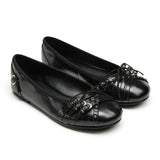 MQTIME  -  Size 42 Punk Buckle Straps Mary Jane Flats Shoes Women Slip On Comfortable 2000's Round Toe Eyelet Bow Y2K Casual Ballet Shoes