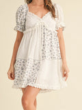 MQTIME  -  Elegant Lace Maternity Dress with Empire Waist and Flutter Sleeves for Special Occasions in Spring Summer