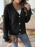 MQTIME  -  Autumn Winter Women Solid Short Jacket Plush Warm Long Sleeve Coat Single Breasted Loose Cardigan Lady Coat