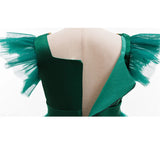 MQTIME  -  Christmas Big Girls Dress Children Birthday Party Gown Kids Princess Green Sweet Vestidos Teenager Sleveless Dresses 3-10 Years