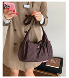 MQTIME  -  Korean Version Niche Large Capacity Lightweight New Solid Color Nylon Casual Solid Color Crossbody Bag