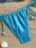 MQTIME  -  Sexy Lace Up Brazil Bikini Women Split Swimsuit Beach Vacation Bikini New All Season Backless Bikini 2 Piece Set