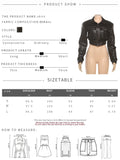  MQTIME  -  Trend Faux Leather Crop Jacket Woman Autumn Chic Zip Lapel Full Sleeve Pocket Decoration Daily High Street Style Coats