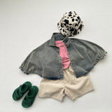 MQTIME  -  Autumn New Children Loose Denim Cardigan Girls Vintage Dolman Sleeve Jacket Fashion Kids Boys Casual Coat Baby Clothes