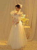 MQTIME  -  Women Photography Props Maternity Dresses for Photo Shoots Pregnancy Pregnant Mesh Elegant Korean Dress Studio Photo Clothing