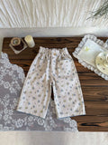 MQTIME  -  New Spring Toddlers Girls Printed Pants Korean Style Baby Kids Straight Wide Legs Trousers