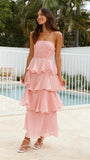 MQTIME  -  Summer New Sexy Strapless Women Cake Dress Simple Solid Color Female Banquet Party Dresses