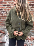 MQTIME  -  Fall/Winter 2025 New Button-down Fur Jacket Lapel Button-down Loose Warm Velvet Sweater