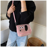 Autumn Cute Cartoon Puppy Pu Messenger Bag Niche Kwaii Dog Mini Shoulder Small Square Bag Purse Women Bags Crossbody Bag