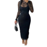 MQTIME  -  Elegant Floral Print Maxi Dress with Ruffled Hem and Off-Shoulder Design for a Chic Summer Look
