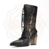 MQTIME  -  New Arrival Womens Shoes Fashion Pointed Head High Heel Boots for Woman Exquisite Motorcycle Boots Designer Shoes Botas De Mujer