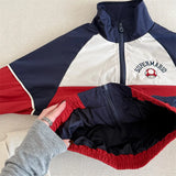 MQTIME  -  Spring Autumn Children Casual Jackets Clothes Boy Letter Long Sleeved Zipper Coats Girls Preppy Style Windbreaker Outerwear