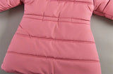  MQTIME  -  Kids Winter Outerwear Girls Padded Warm Down Jackets Children Thicken Hooded Outerwear Teenager Plus Velvet Parkas Kids Clothing