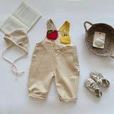 ﻿ MQTIME  -  New autumn baby clothing for 0-3 years old, cartoon apple pear patch overalls,