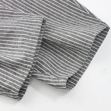 MQTIME  -  Children's Retro Striped Cotton And Linen Pant Spring Autumn New Japanese Boys And Girls Casual Loose Wide-Leg Pants WTP122
