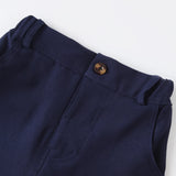 MQTIME  -  Gentleman Wedding Flower Boys Clothes 1 2 3 4 5 6Y Baby Summer Corsage Vest Formal Cotton Outfit Kids Solid Birthday Costume