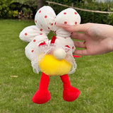 MQTIME  -  Cartoon Lower Body Of Animal Large Flower Scrunchie For Women Girls Sweet Hair Band Headband Hair Tie Cute Hair Accessories