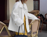 MQTIME  -  Retro Trench Coat 2025 Autumn Elegant and Fashionable Lapel Coat Long Women's Clothing