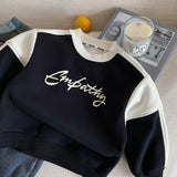 MQTIME  -  Winter Kids Baby Boys Sweatshirt Letter Printed Toddler Boys Hoodies Versatile Casual Patchwork Children Boys Pullovers