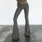 MQTIME  -  Casual Sexy Sweatpants Yoga Pant Women Summer Classic Bandage Simple Stretch Trend Streetwear Long Thin Trousers Bottoms